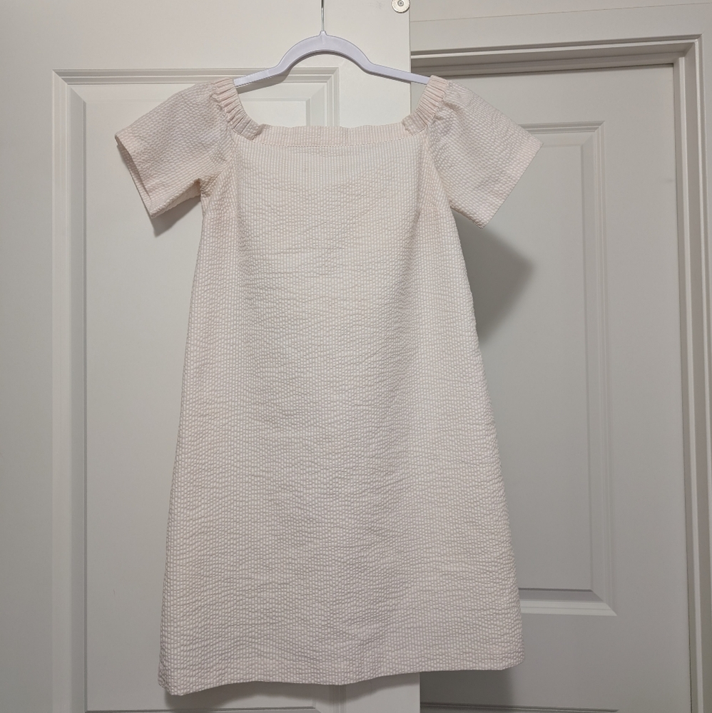 Off-Shoulder Classy Textured Striped Dress Size XS